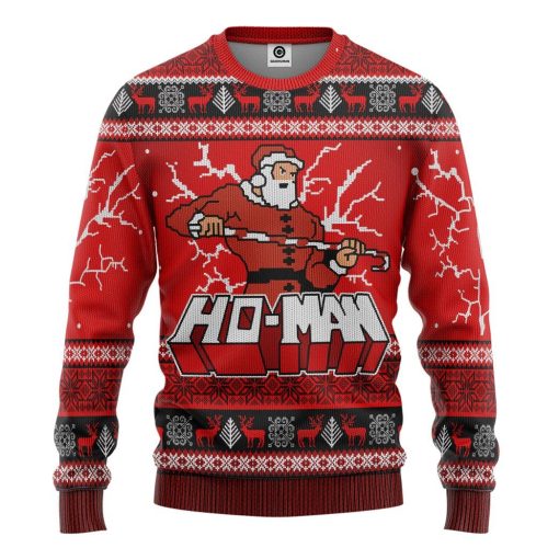 Gearhumans MAN Ugly Christmas Sweater Custom Tshirt Hoodie Apparel GV301014 3D Apparel Long Sleeve S