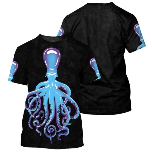 Gearhumans Octopus Scuba Diving - 3D All Over Printed Shirt shirt 3D Apparel T-SHIRT S