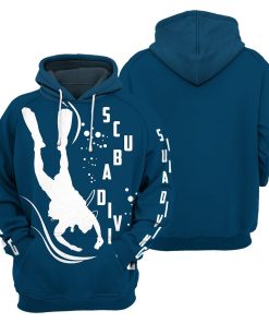 Gearhumans Simple Scuba Diving - 3D All Over Printed Shirt shirt 3D Apparel HOODIE S 