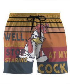 Gearhumans Stop staring at my cock Custom Beach Shorts Swim Trunks GN03073 Men Shorts Men Shorts S