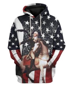 George Washington New Year Celebration Custom T-Shirts Hoodies Apparel HI-TA1212192 3D Custom Fleece Hoodies Hoodie S 