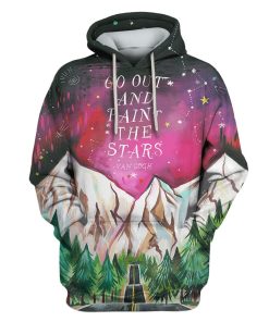 Go out and paint the star Custom Hoodies Apparel HD-GH110636 3D Custom Fleece Hoodies Hoodie S 
