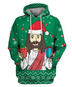 God Bless Us On Christmas Custom T-shirt - Hoodies Apparel HD-MV110632 3D Custom Fleece Hoodies Hoodie S 