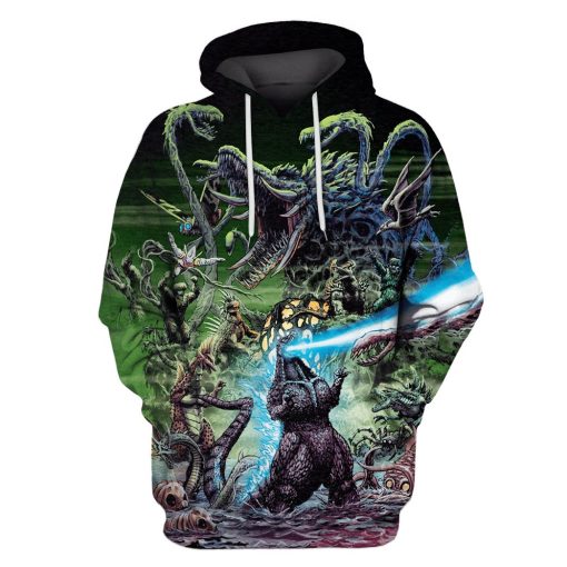 Gearhumans Godzilla Custom T-shirt - Hoodies Apparel 1 Godzilla Custom T-shirt - Hoodies Apparel HD-MV110619 3D Custom Fleece Hoodies Hoodie S