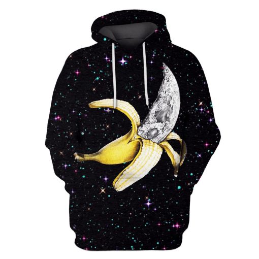 Golden Banana Space Custom T-shirt - Hoodies Apparel GH110234 3D Custom Fleece Hoodies Hoodie S