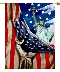 Grearhumans 3D Statue Of Liberty America Custom Flag GW2406213 House Flag 