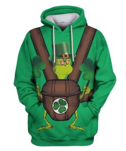 Grinch Custom T-shirt - Hoodies Apparel HD-GH110658 3D Custom Fleece Hoodies Hoodie S 