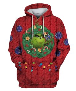 Grinch in christmas day Custom T-shirt - Hoodies Apparel HD-UGL110217 3D Custom Fleece Hoodies Hoodie S