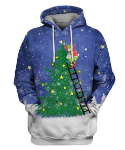 Grinch merry christmas Custom T-shirt - Hoodies Apparel HD-MV110639 3D Custom Fleece Hoodies Hoodie S 