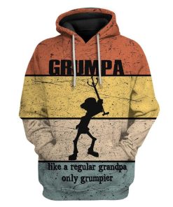 Grumpy Granpa Custom T-Shirts Hoodies Apparel HD-TA1301205 3D Custom Fleece Hoodies Hoodie S 