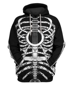 Guitar bone Custom T-shirt - Hoodies Apparel HD-GH20304 3D Custom Fleece Hoodies Hoodie S 