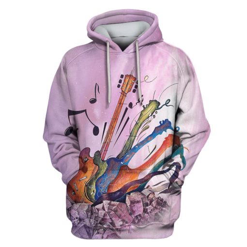 Guitar Custom T-shirt - Hoodies Apparel HD-GH110600 3D Custom Fleece Hoodies Hoodie S