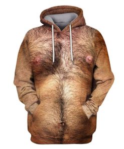 Hairy Man Custom T-shirt - Hoodies Apparel HD-GH20077 3D Custom Fleece Hoodies Hoodie S 
