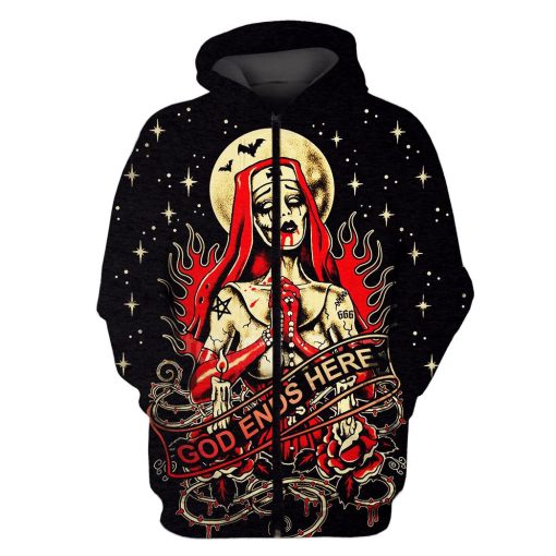 HALLOWEEN Ghost Hoodies T-Shirt Apparel HL101131 3D Custom Fleece Hoodies Zip Hoodie S