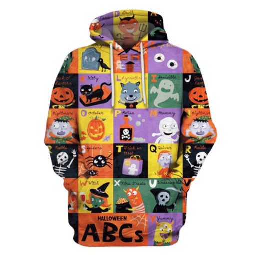Halloween Hoodies T-Shirt Apparel HL101104 3D Custom Fleece Hoodies Hoodie S