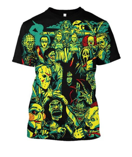 Halloween Hoodies T-Shirt Apparel NM060209 3D Custom Fleece Hoodies T-Shirt S