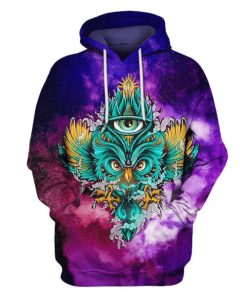 HALLOWEEN Owl Hoodies T-Shirt Apparel HL101163 3D Custom Fleece Hoodies Hoodie S 