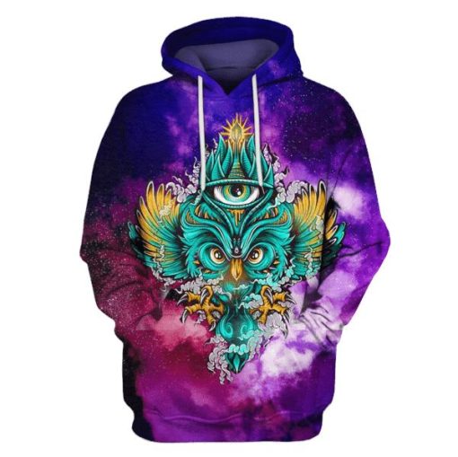 HALLOWEEN Owl Hoodies T-Shirt Apparel HL101163 3D Custom Fleece Hoodies Hoodie S