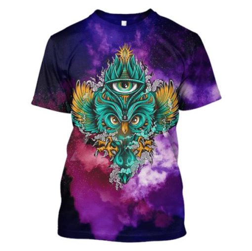 HALLOWEEN Owl Hoodies T-Shirt Apparel HL101163 3D Custom Fleece Hoodies T-Shirt S