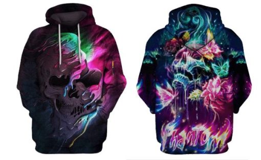 HALLOWEEN Skull Hoodies - T-Shirt Apparel HL101122 3D Custom Fleece Hoodies