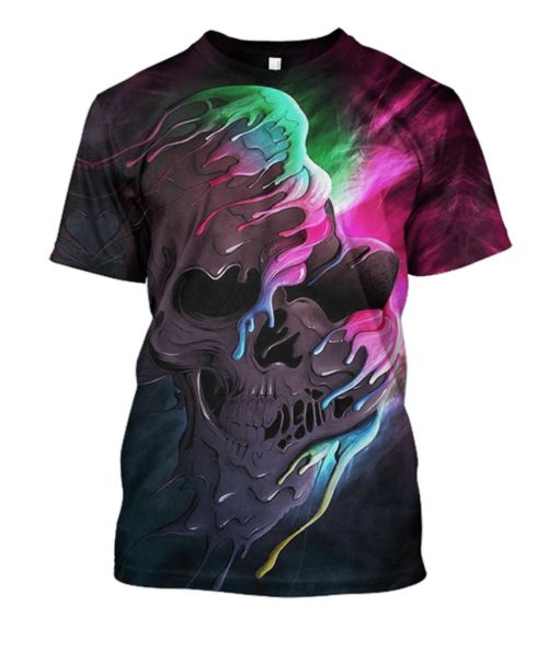 HALLOWEEN Skull Hoodies - T-Shirt Apparel HL101122 3D Custom Fleece Hoodies T-Shirt S