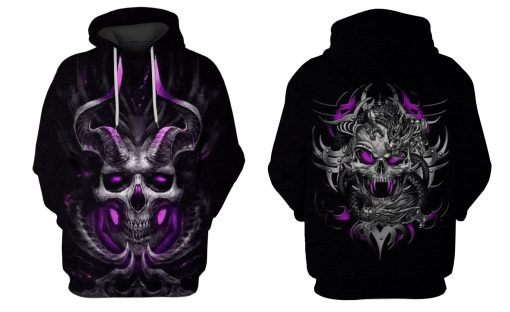 HALLOWEEN Skull Hoodies - T-Shirt Apparel HL101126 3D Custom Fleece Hoodies