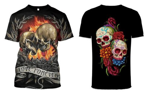 HALLOWEEN Skull Hoodies - T-Shirt Apparel HL101129 3D Custom Fleece Hoodies