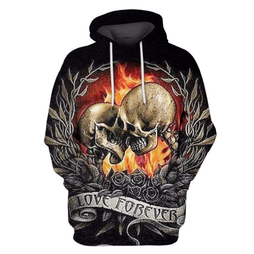 HALLOWEEN Skull Hoodies - T-Shirt Apparel HL101129 3D Custom Fleece Hoodies Hoodie S