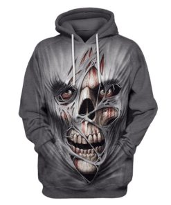 HALLOWEEN Skull Hoodies T-Shirt Apparel HL101134 3D Custom Fleece Hoodies Hoodie S 