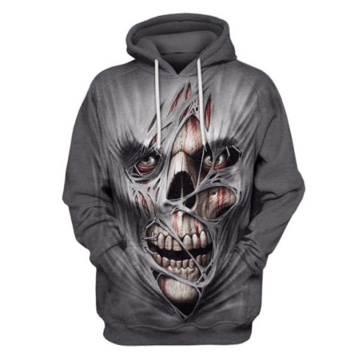 HALLOWEEN Skull Hoodies T-Shirt Apparel HL101134 3D Custom Fleece Hoodies Hoodie S