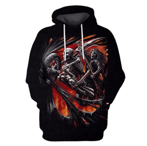 HALLOWEEN Skull Hoodies - T-Shirt Apparel HL101140 3D Custom Fleece Hoodies Hoodie S