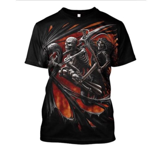 HALLOWEEN Skull Hoodies - T-Shirt Apparel HL101140 3D Custom Fleece Hoodies T-Shirt S