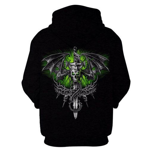 HALLOWEEN Skull Hoodies T-Shirt Apparel HL101147 3D Custom Fleece Hoodies Hoodie S