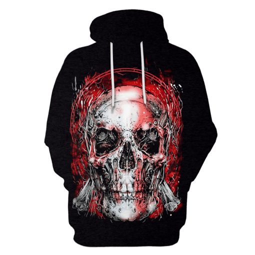 HALLOWEEN Skull Hoodies - T-Shirt Apparel HL101148 3D Custom Fleece Hoodies Hoodie S