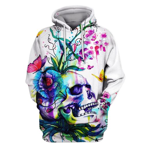 Halloween Skull Hoodies - T-Shirts Apparel WL110112 3D Custom Fleece Hoodies Hoodie S