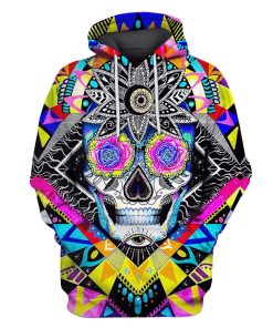 Halloween Skull Hoodies - T-Shirts Apparel WL110113 3D Custom Fleece Hoodies Hoodie S 