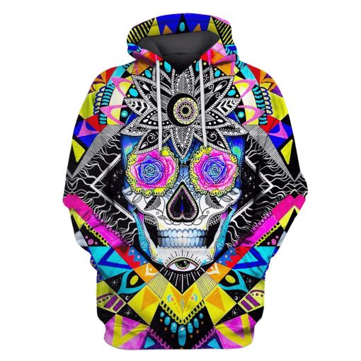 Halloween Skull Hoodies - T-Shirts Apparel WL110113 3D Custom Fleece Hoodies Hoodie S