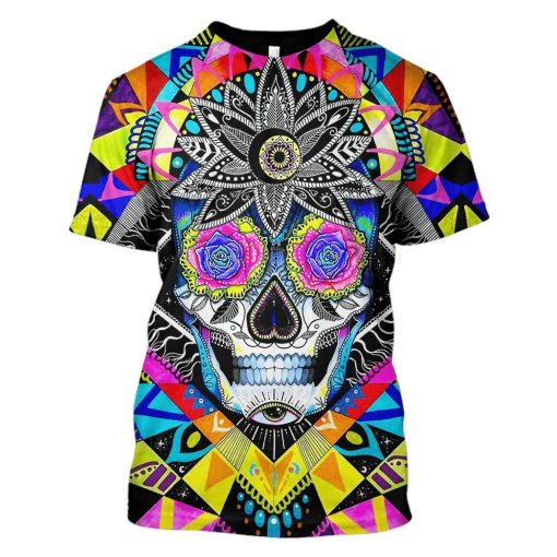 Halloween Skull Hoodies - T-Shirts Apparel WL110113 3D Custom Fleece Hoodies T-Shirt S