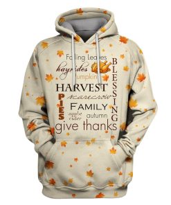 Happy Thanksgiving Custom T-shirt - Hoodies Apparel MV110583 3D Custom Fleece Hoodies Hoodie S 
