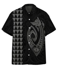 Gearhumans 3D White Fish Hook Hawaii Shirt
