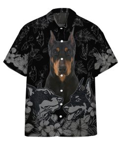 Gearhumans 3D Doberman Pinscher Hawaii Shirt
