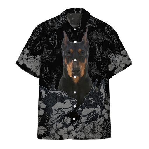 Gearhumans 3D Doberman Pinscher Hawaii Shirt