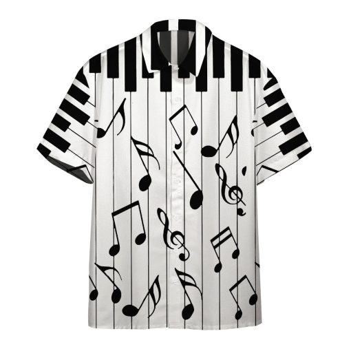 Gearhumans 3D Music Piano Hawaii Shirt