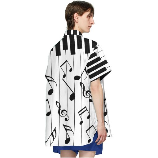 Gearhumans 3D Music Piano Hawaii Shirt