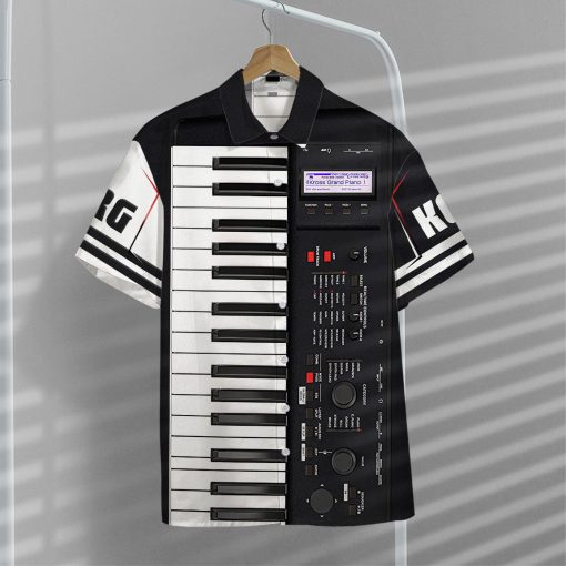Gearhumans 3D Keyboard Piano Hawaii Shirt - Image 5