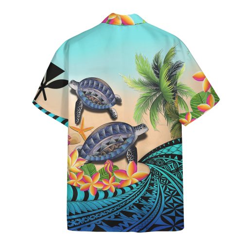 Gearhumans 3D Turtle Coconut Hawaii Shirt