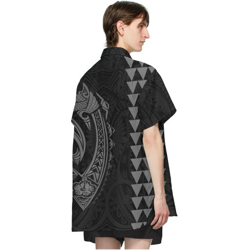 Gearhumans 3D White Fish Hook Hawaii Shirt