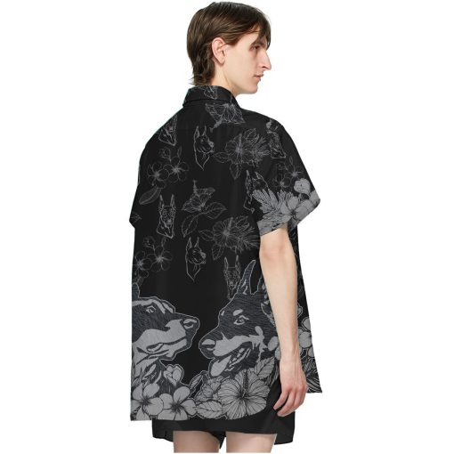 Gearhumans 3D Doberman Pinscher Hawaii Shirt