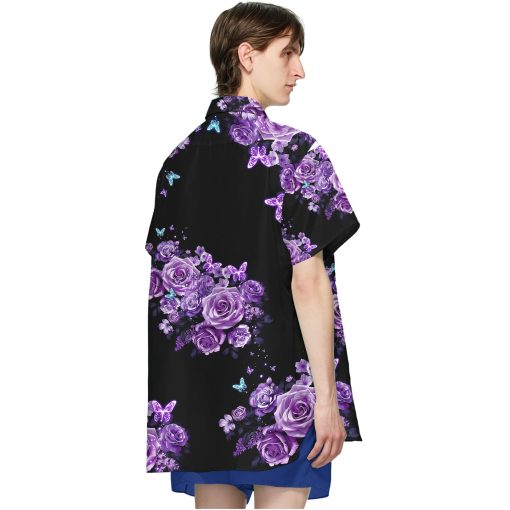 Gearhumans 3D Purple Hippie Hawaii Shirt