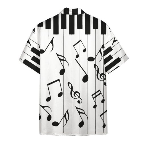 Gearhumans 3D Music Piano Hawaii Shirt